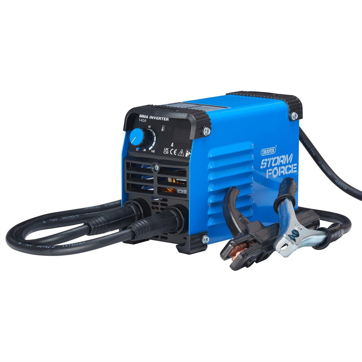 Draper Storm Force MMA Inverter Welder 140A 70041 White Rose Tools
