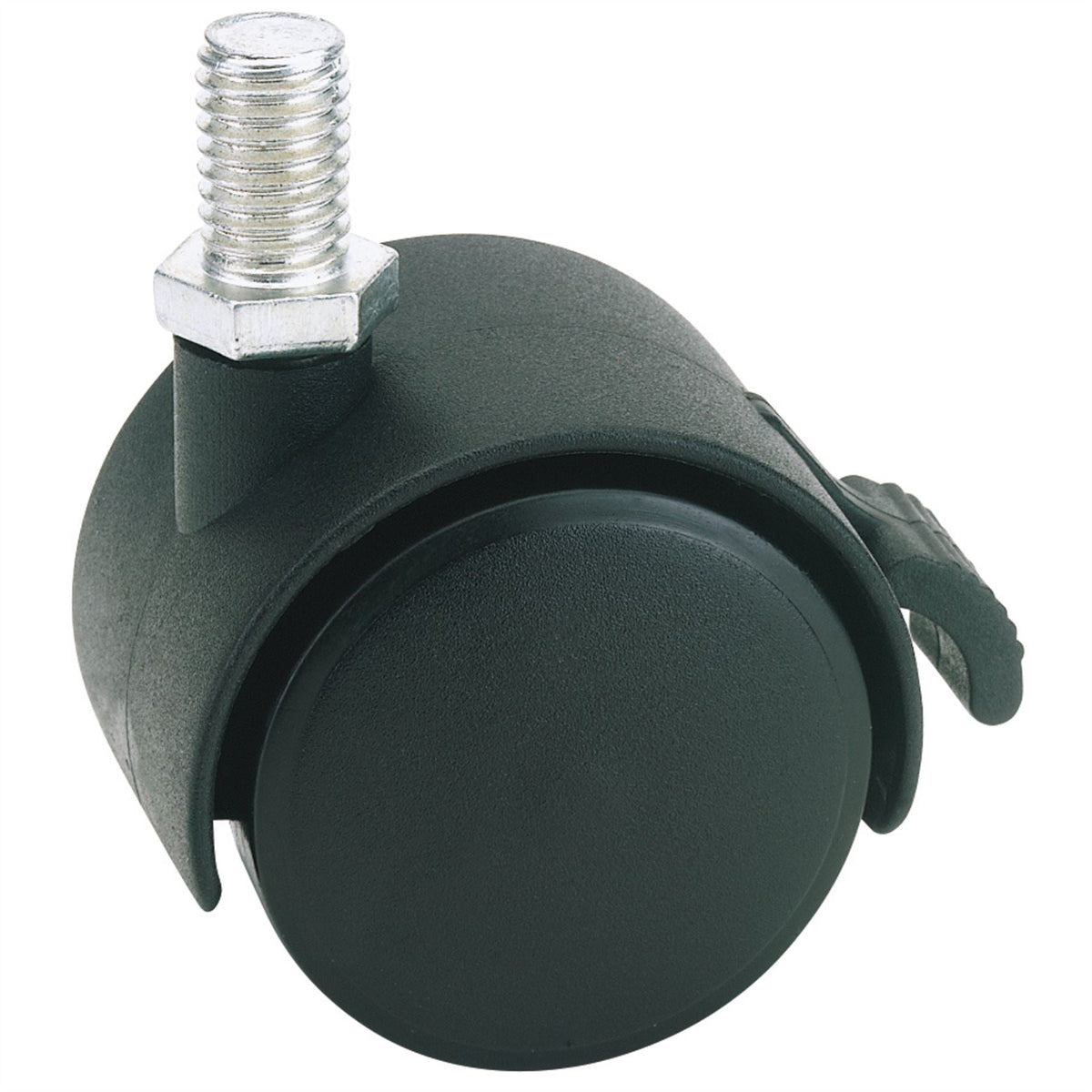 Draper Twin Nylon Bolt Castor with Brake 40mm Diameter S.W.L. 25kg 65465 White Rose Tools