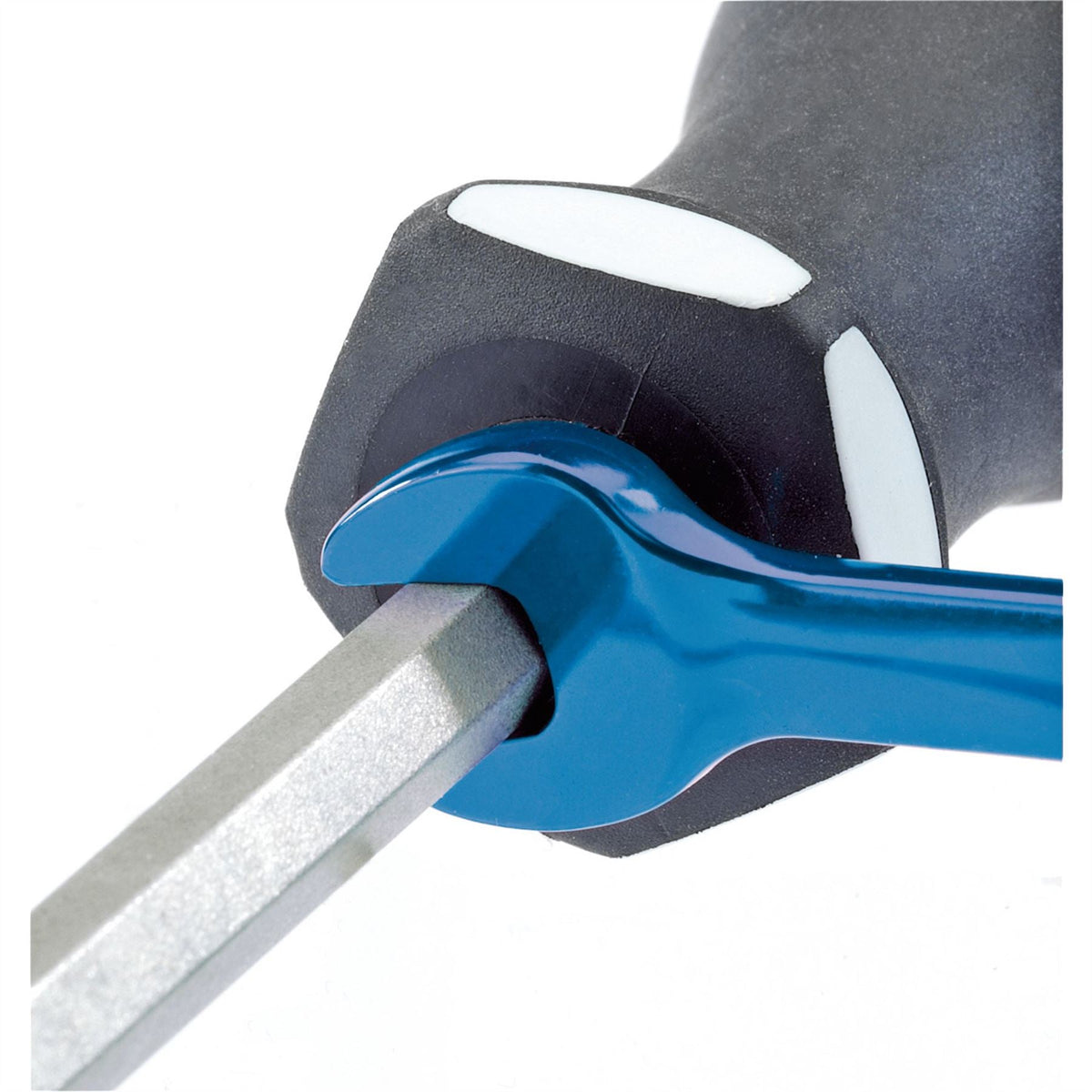 Draper Expert 'Pound Thru' Plain Slot Soft Grip Screwdriver 6.5 x 150mm 35183 White Rose Tools