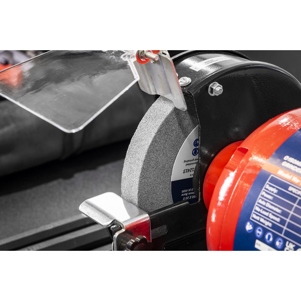 Sealey Heavy-Duty 150mm Bench Grinder with Wire Wheel 450W/230V - White Rose Tools