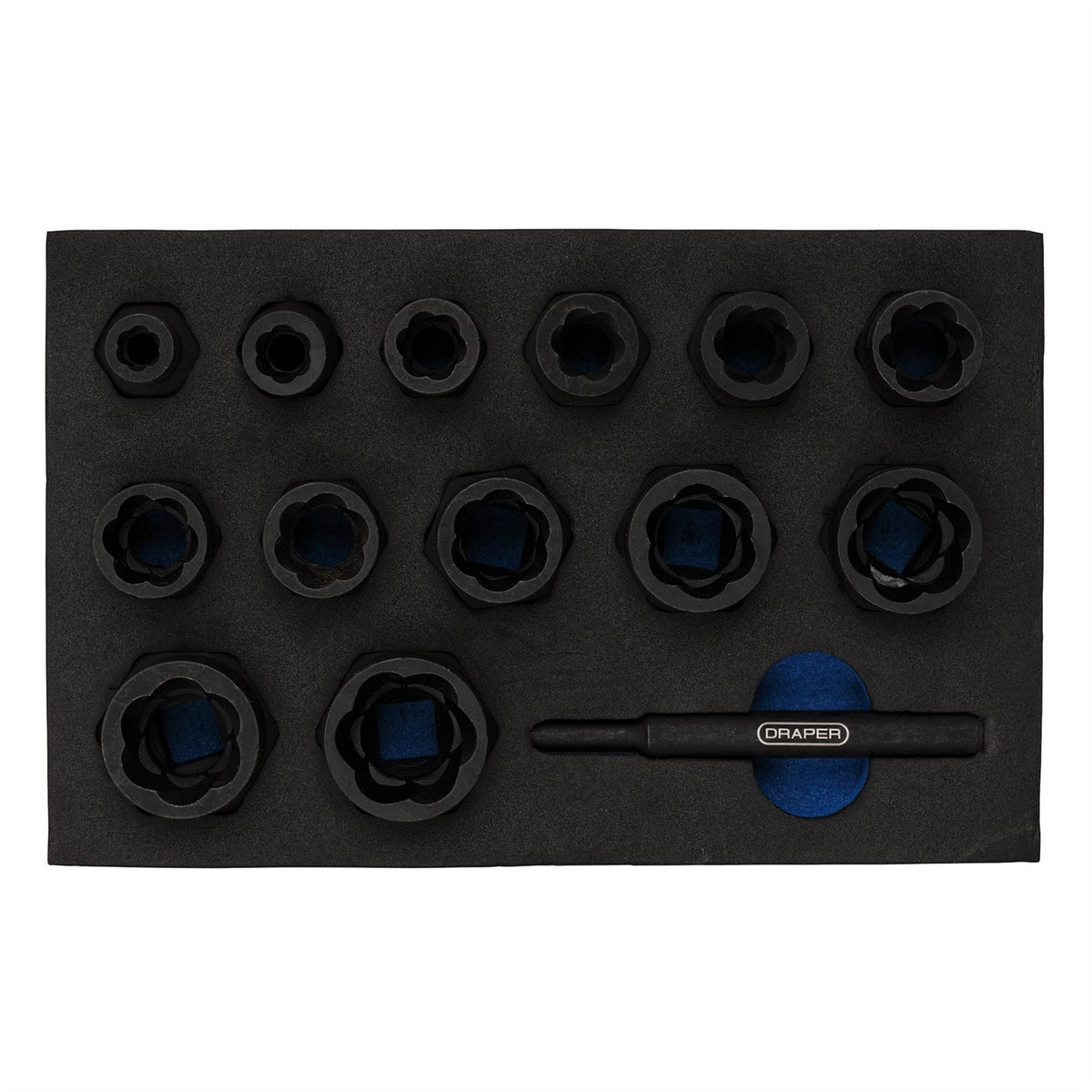 Draper Impact Nut and Bolt Remover Set (14 Piece) 31802 White Rose Tools