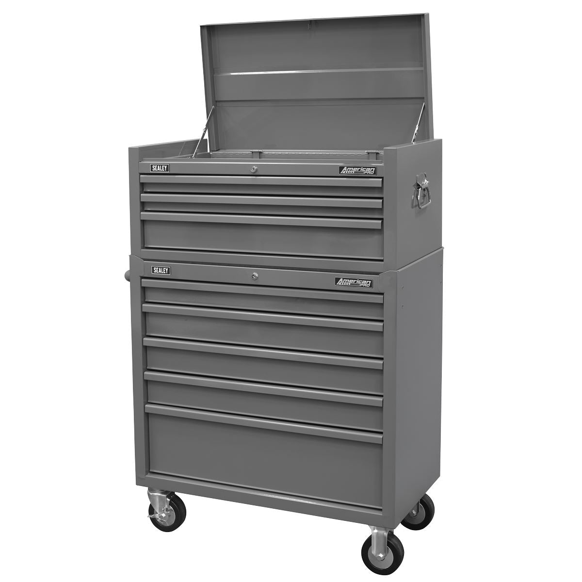Sealey American PRO® Topchest 3 drawer - Grey White Rose Tools