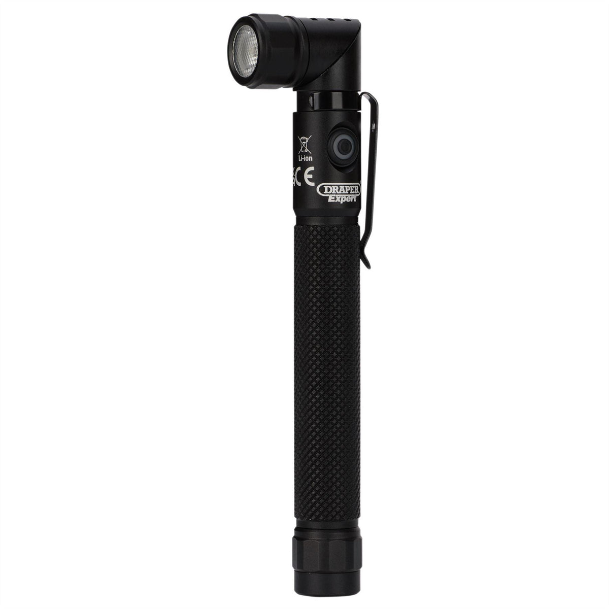 Draper Expert SMD LED USB Rechargeable 90° Adjustable Torch 3.5W 350 Lumens USB-C Cable Supplied 30986 White Rose Tools