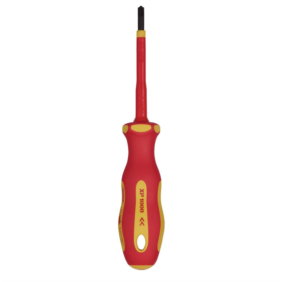 Draper XP1000 VDE PZ/SL Type Screwdriver No.1 x 80mm 64489 White Rose Tools
