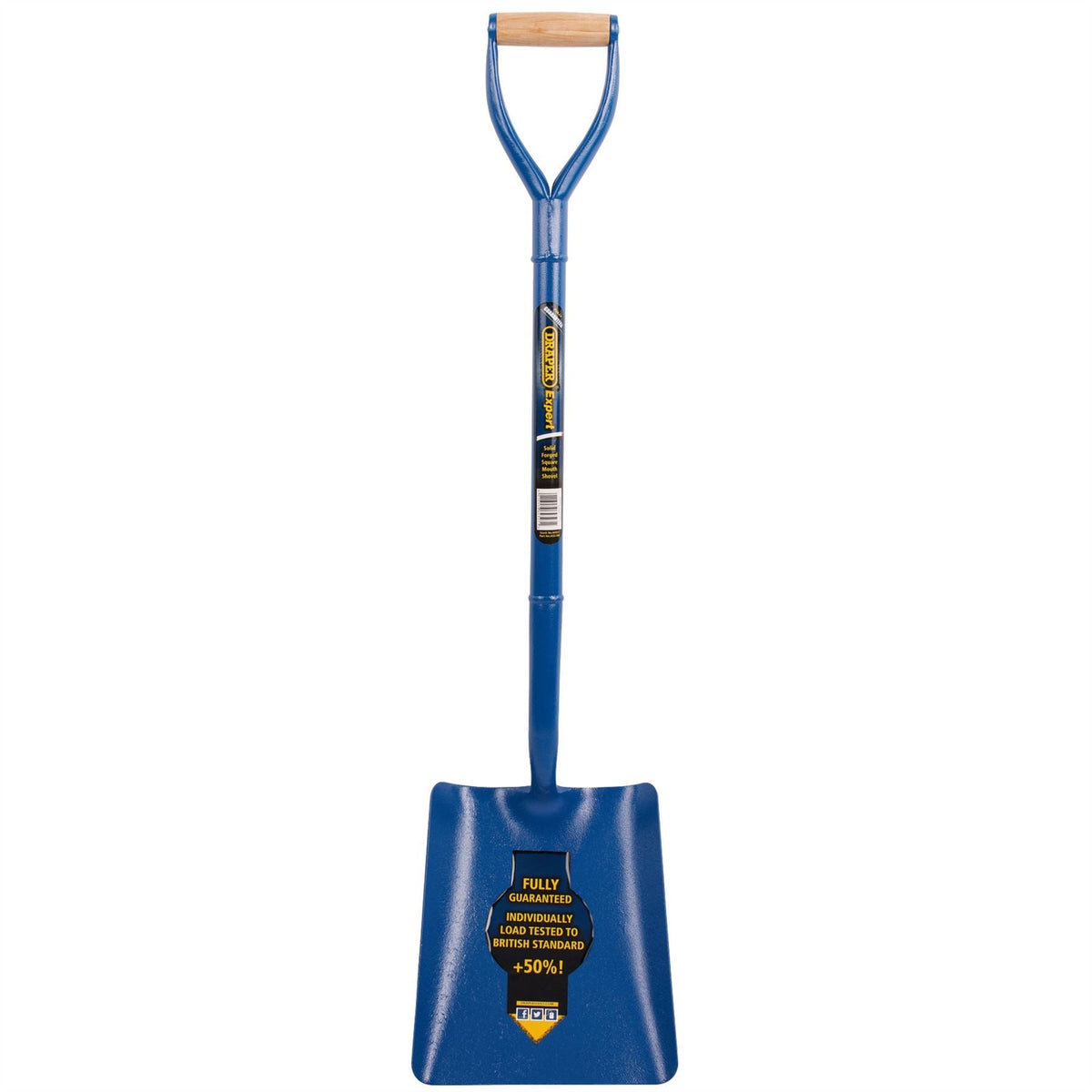 Draper Expert All Steel Contractors Square Mouth Shovel 64327 White Rose Tools