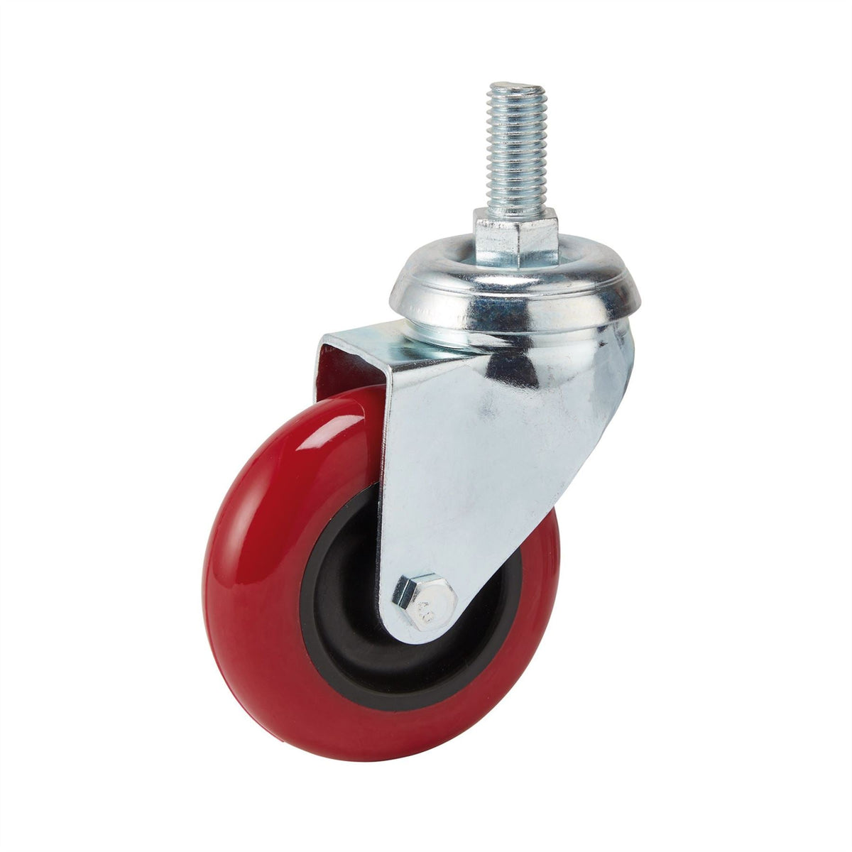 Draper Swivel Bolt Fixing Polyurethane Wheel 75mm Diameter S.W.L. 70kg 65515 White Rose Tools