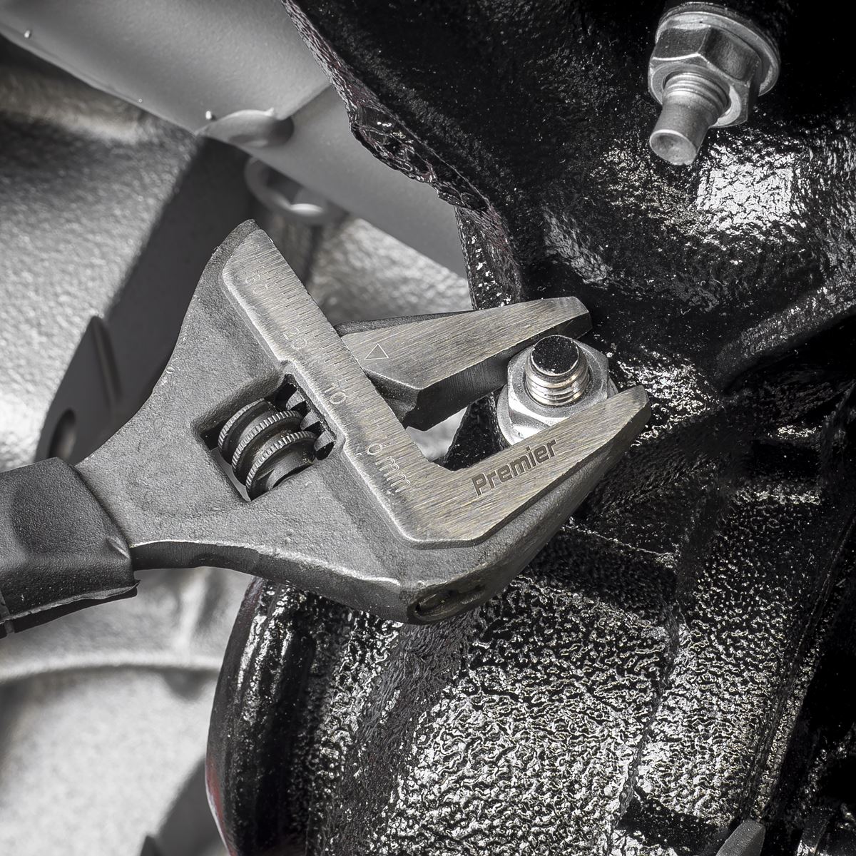 Sealey Premier Adjustable Wide Jaw Wrench 150mm White Rose Tools