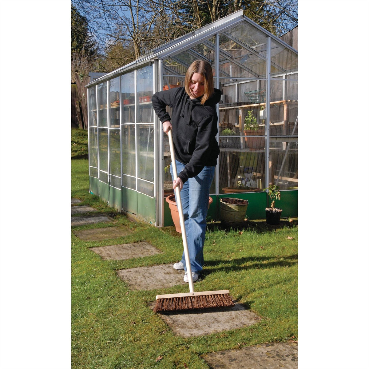 Draper Stiff Bassine Broom Head 450mm 43773 White Rose Tools