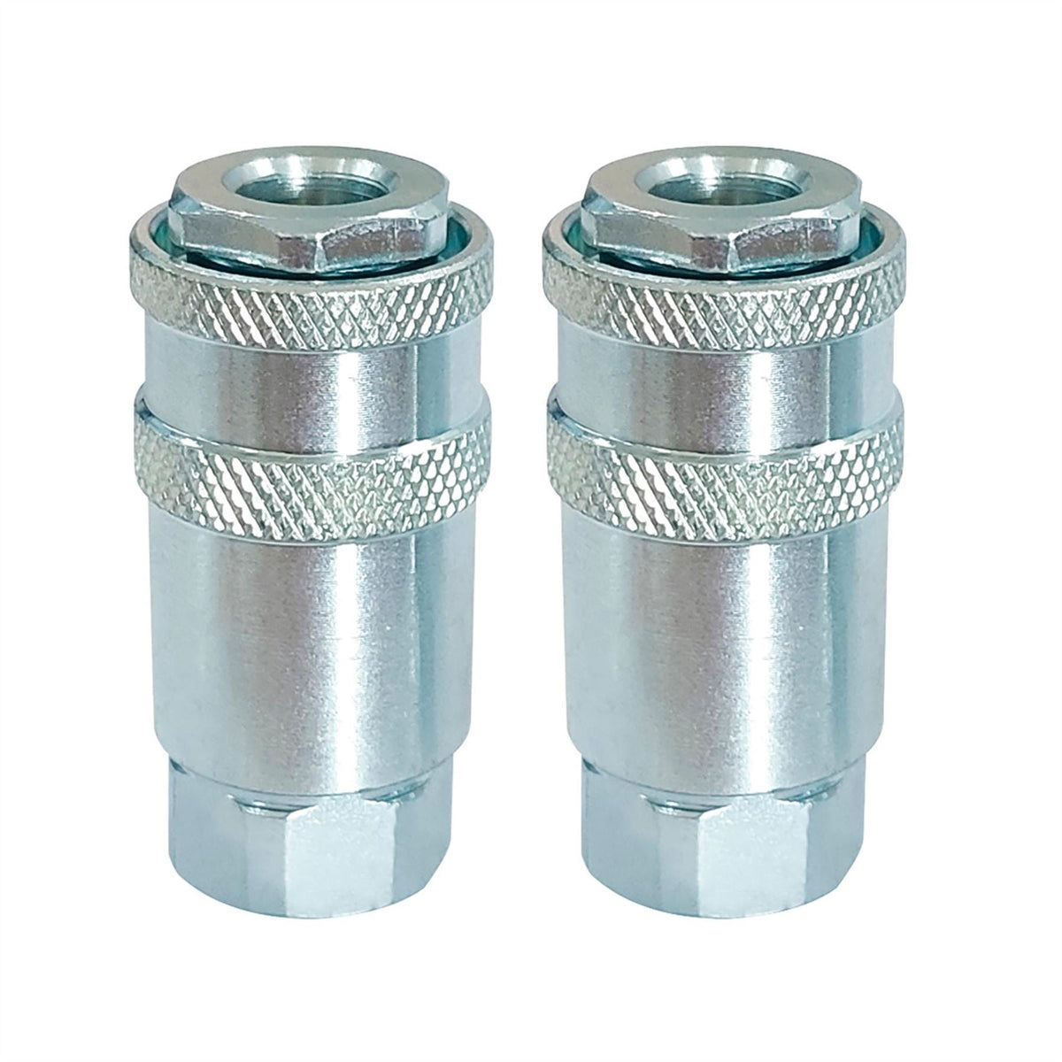 Draper 1/4" Female Quick Coupling (Pack of 2) 70864 White Rose Tools