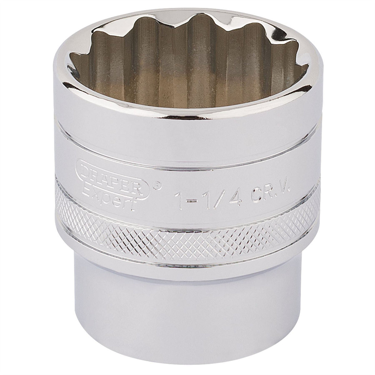 Draper Expert HI-TORQ® 12 Point Socket 1/2" Sq. Dr. 1 1/4" 33729 White Rose Tools