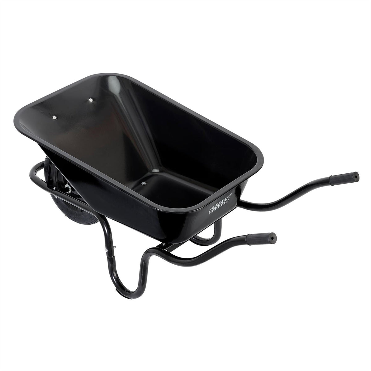 Draper Metal Tray Contractors Wheelbarrow 85L 82755 White Rose Tools