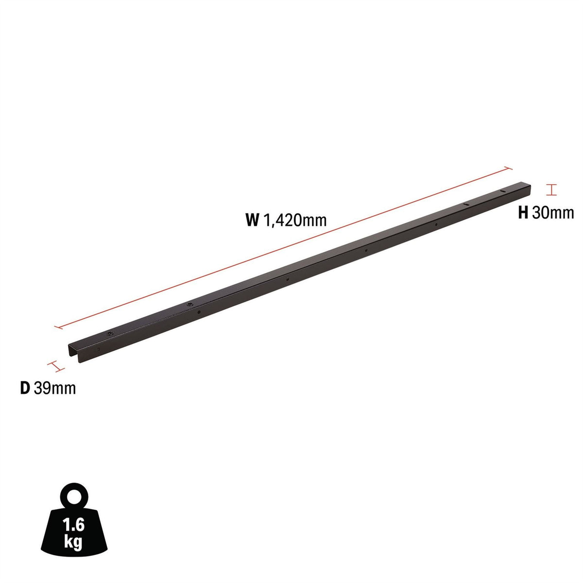 BUNKER Modular Side Wall Single Bracket 33197 White Rose Tools