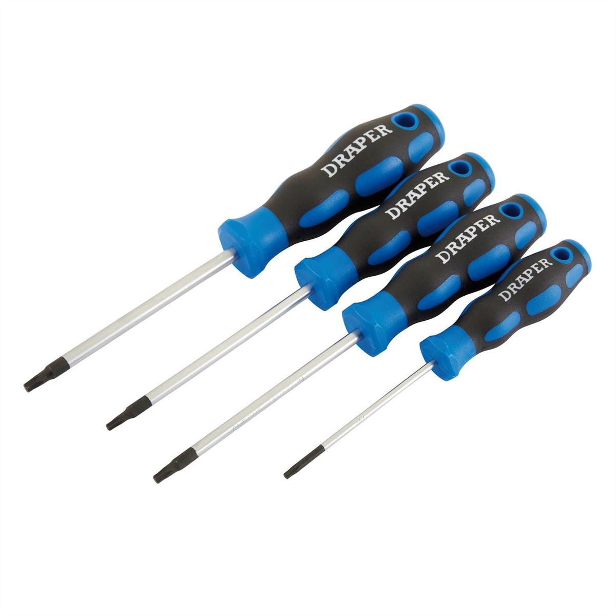 Draper TX-STAR® Soft Grip Screwdriver Set (4 Piece) 36851 White Rose Tools