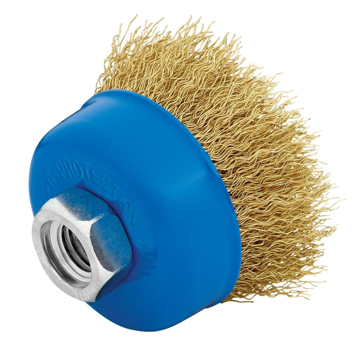 Draper Brassed Steel Crimped Wire Cup Brush 65mm M14 41443 White Rose Tools