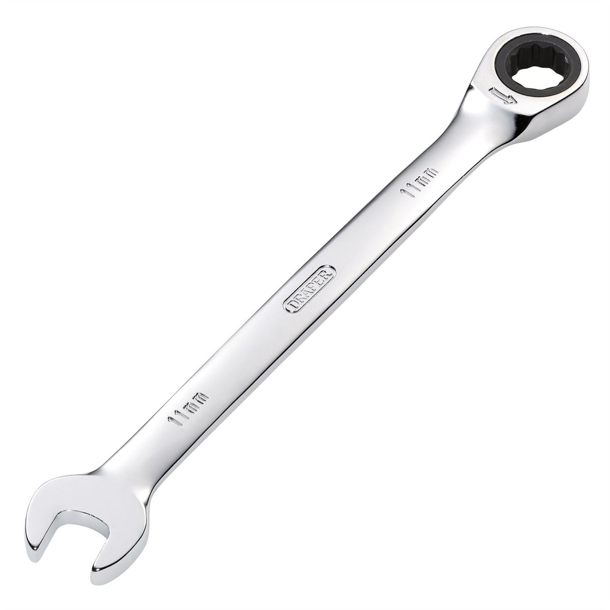 Draper Metric Ratcheting Combination Spanner 11mm 31008 White Rose Tools