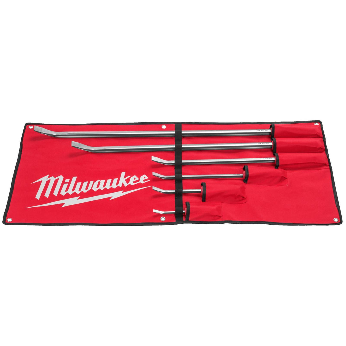 Milwaukee Pry Bar Set 6 Piece 200-1000mm White Rose Tools
