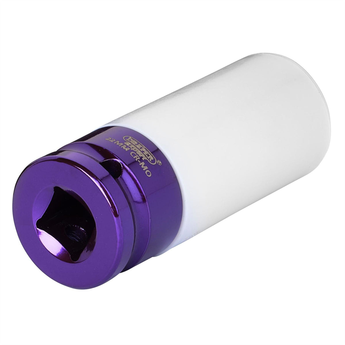 Draper HI-TORQ® Wheel Nut Socket for Alloy Wheels 1/2" Sq. Dr. (22mm) 30646 White Rose Tools