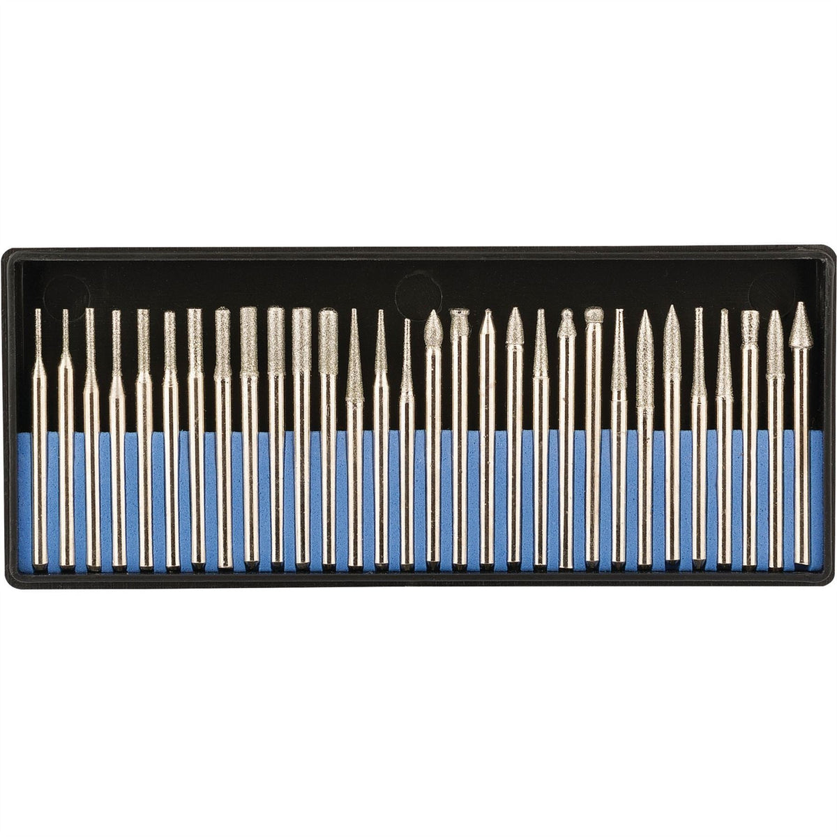Draper Diamond Burr Set (30 Piece) 45001 White Rose Tools