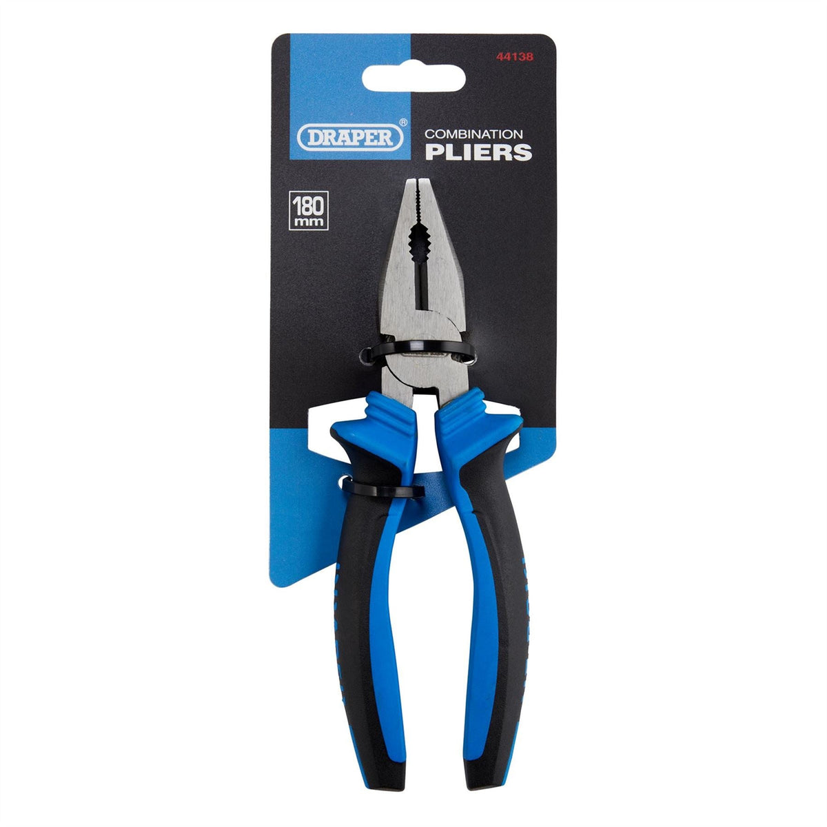 Draper Soft Grip Combination Pliers 180mm 44138 White Rose Tools