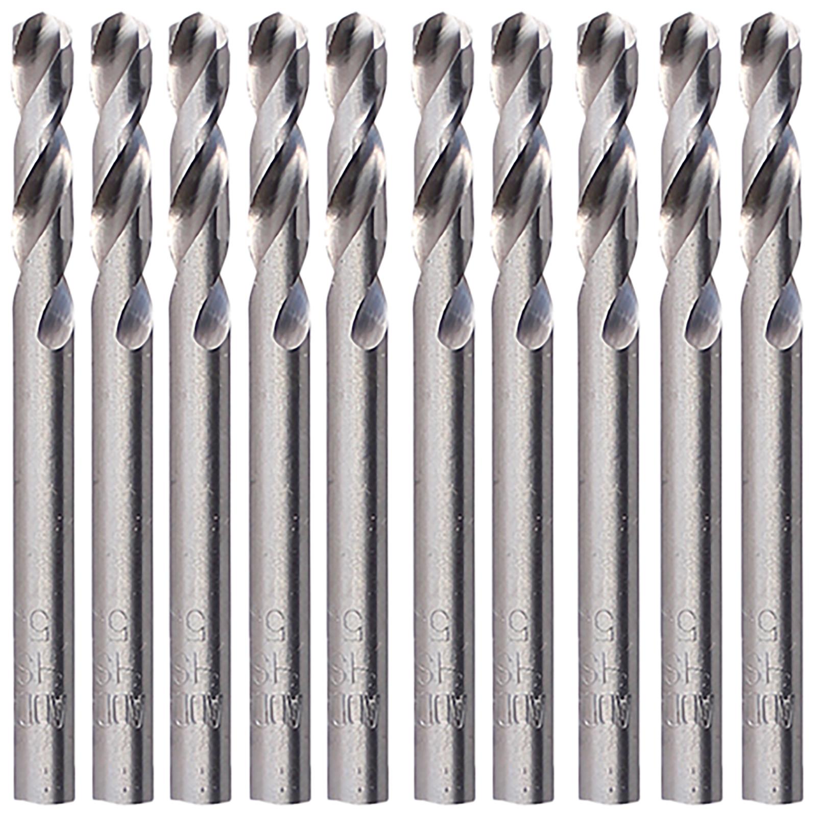 TIMCO Drill Bits HSS M2 Ground Stub 10 Pack Tube 3.2-5.0mm Choose Size