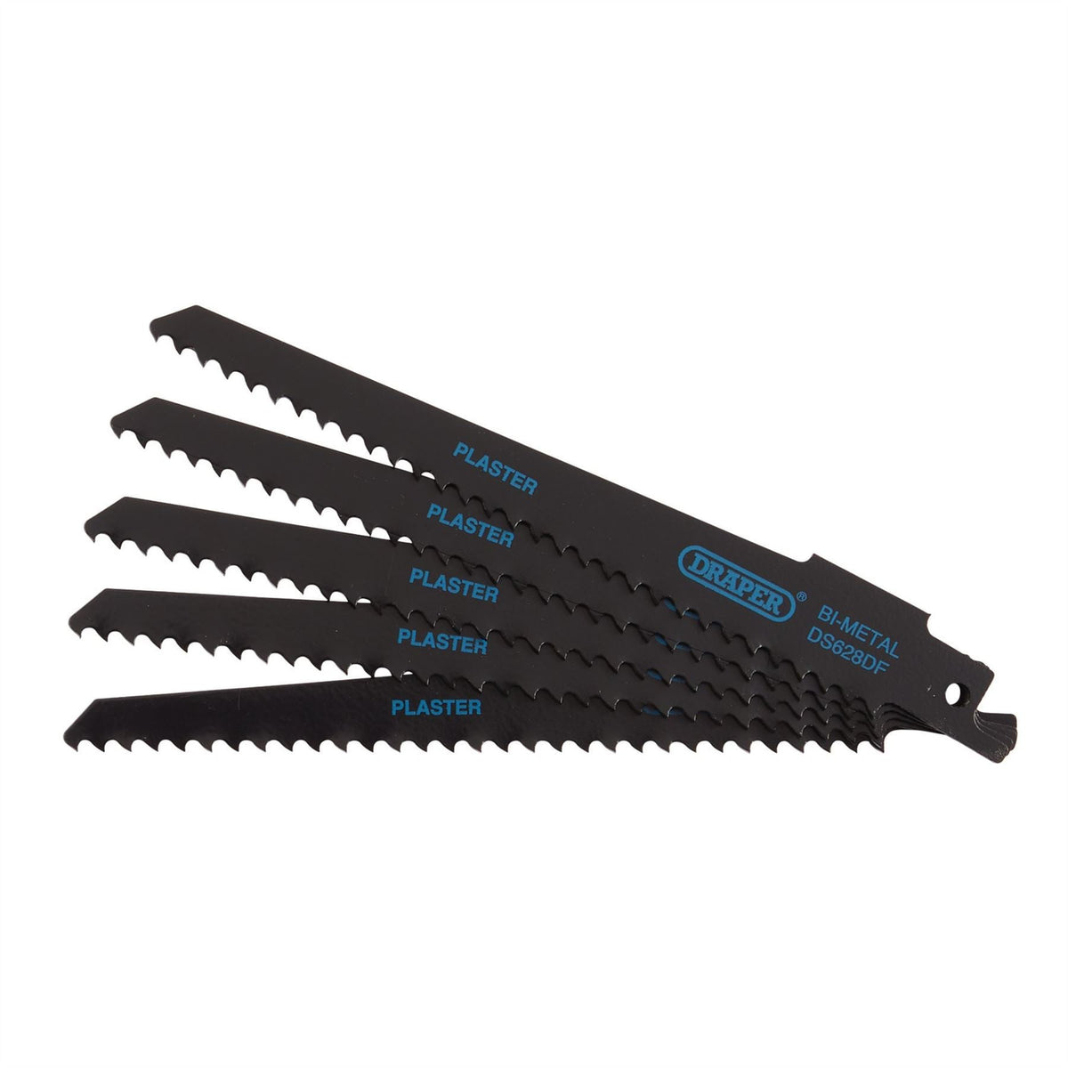 Draper Bi-metal Reciprocating Saw Blades for Plaster Cutting 150mm 6tpi (Pack of 5) 43426 White Rose Tools