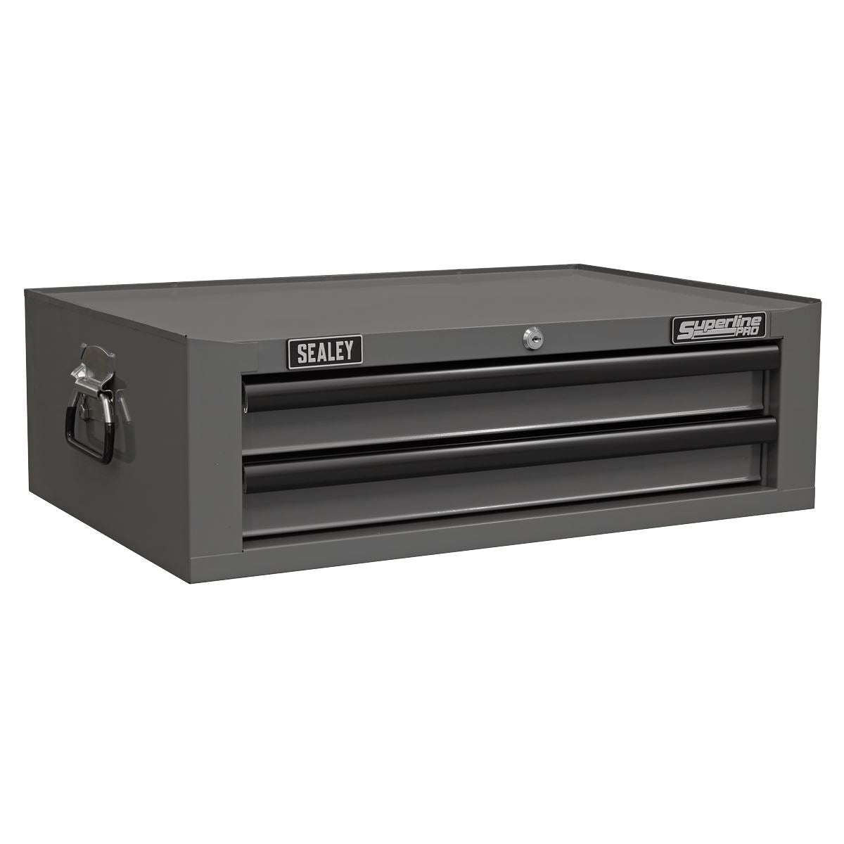 Sealey Superline Pro Mid-Box 2 Drawer with Ball-Bearing Slides - Grey/Black