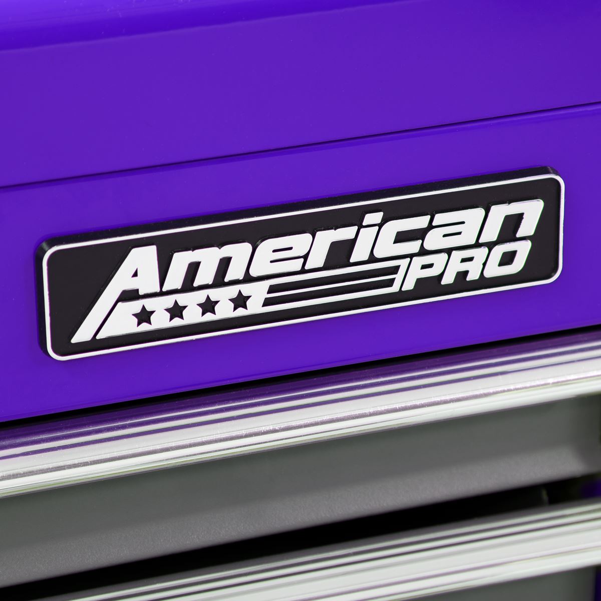 Sealey American Pro Mid-Box Tool Chest 3 Drawer with Ball-Bearing Slides - Purple/Grey