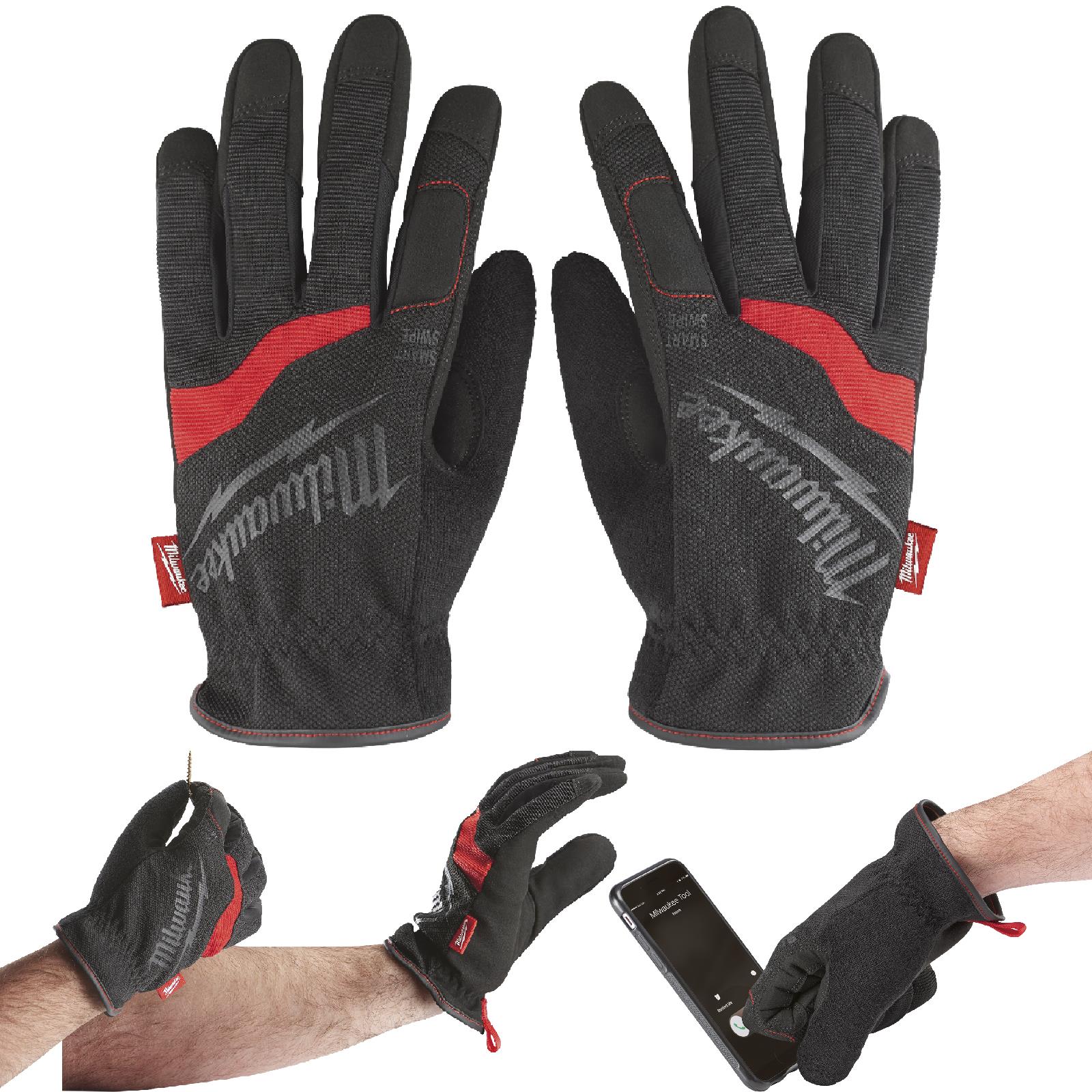 Milwaukee Safety Gloves Free Flex Work Glove Size 8 / M Medium