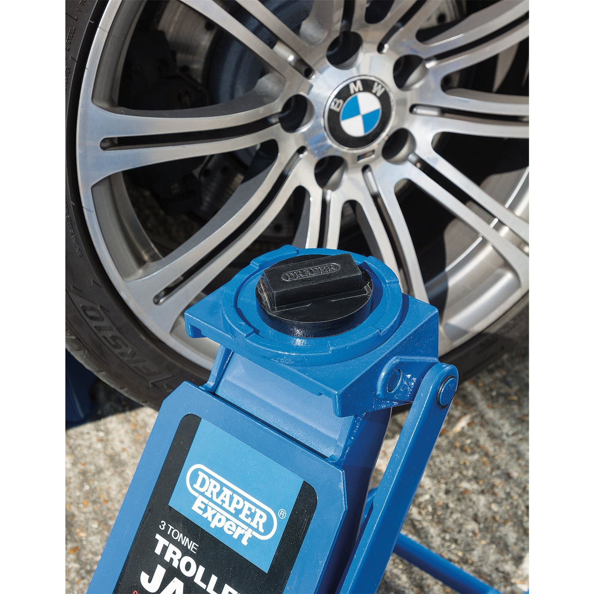 Draper Trolley Jack Rubber Pad - BMW 41814 White Rose Tools