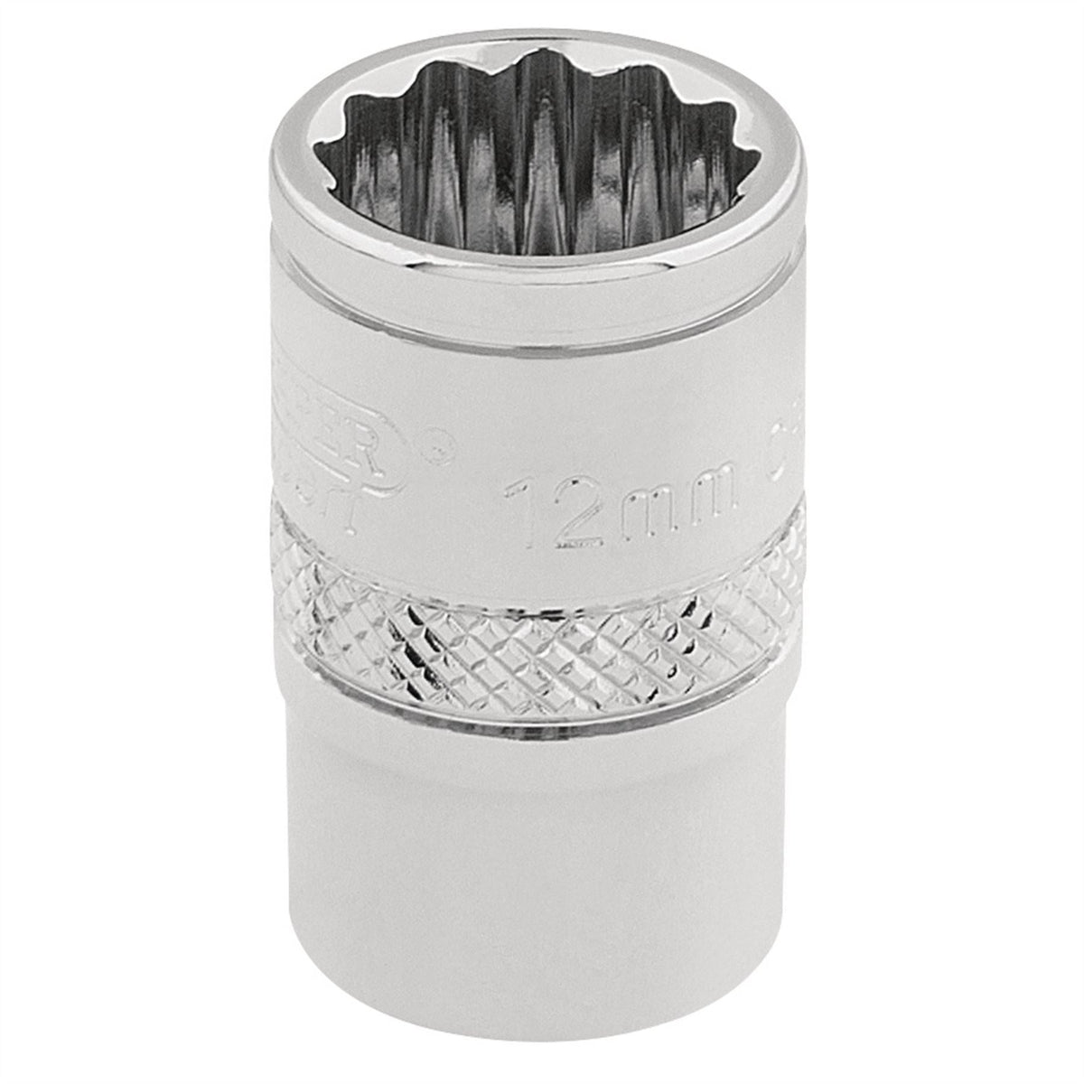Draper Expert HI-TORQ® 12 Point Socket 3/8" Sq. Dr. 12mm 32772 White Rose Tools