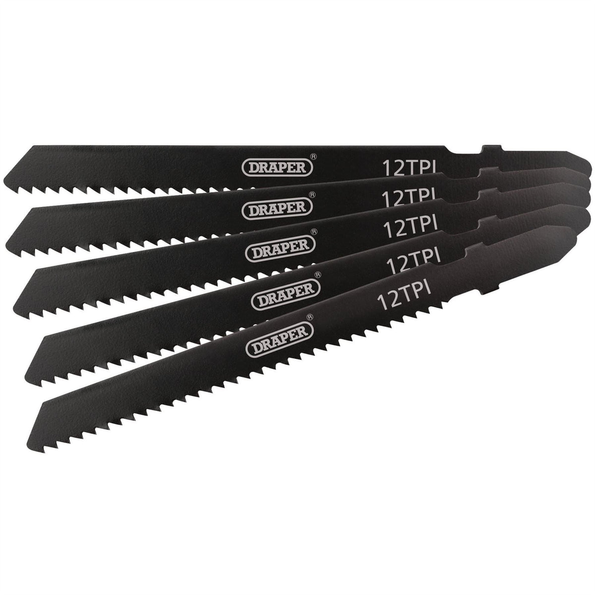 Draper DT119B Jigsaw Blade Set 92mm (5 Piece) 81722 White Rose Tools