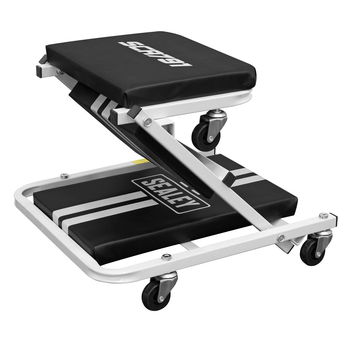 Sealey Compact Steel Creeper/Seat with 6 Wheels