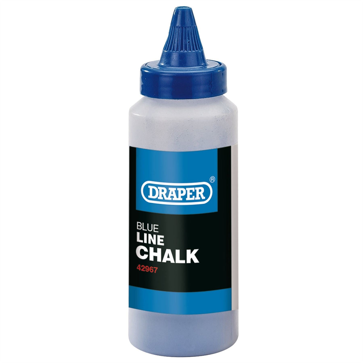 Draper Plastic Bottle of Blue Chalk for Chalk Line 115g 42967 White Rose Tools