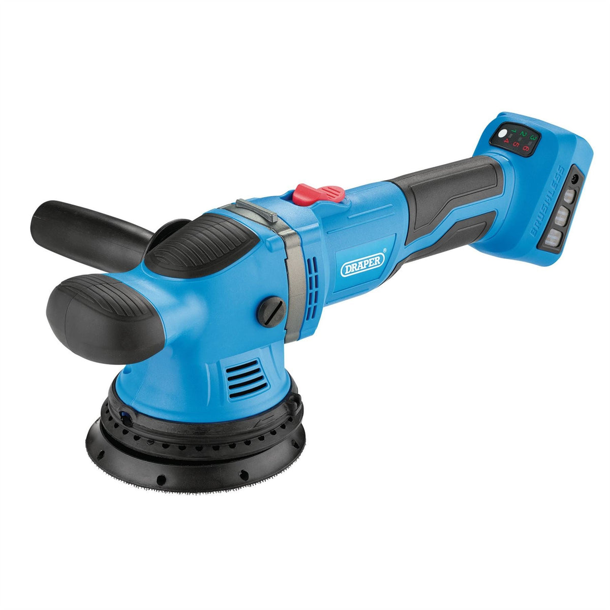 Draper D20 20V Brushless Random Orbit Polisher 125mm (Sold Bare) 58318 White Rose Tools