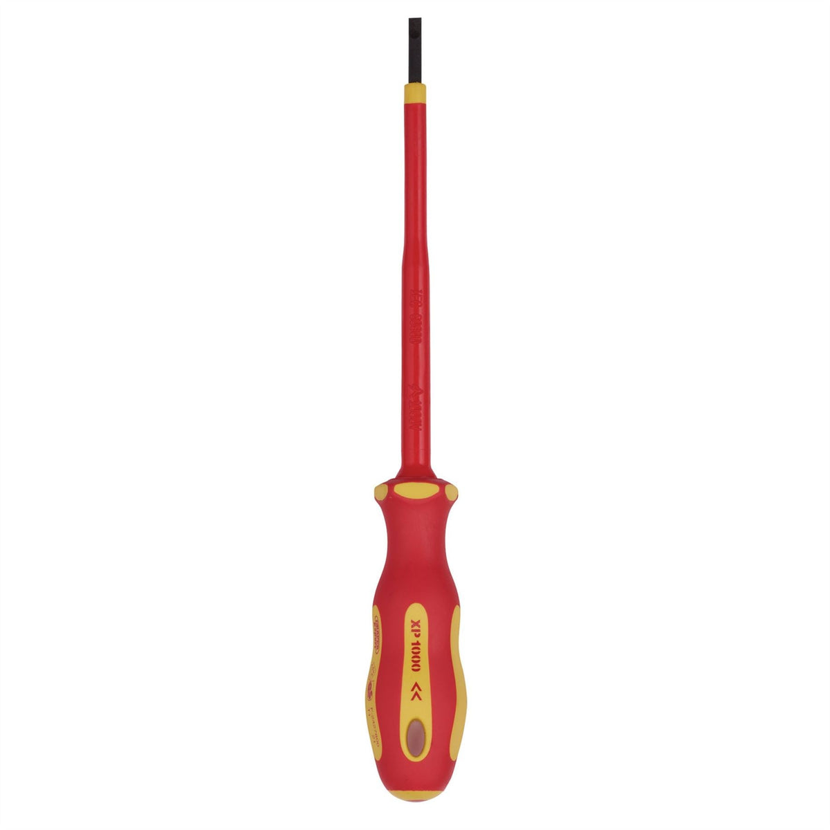 Draper XP1000 VDE Plain Slot Screwdriver 3 x 100mm 64368 White Rose Tools