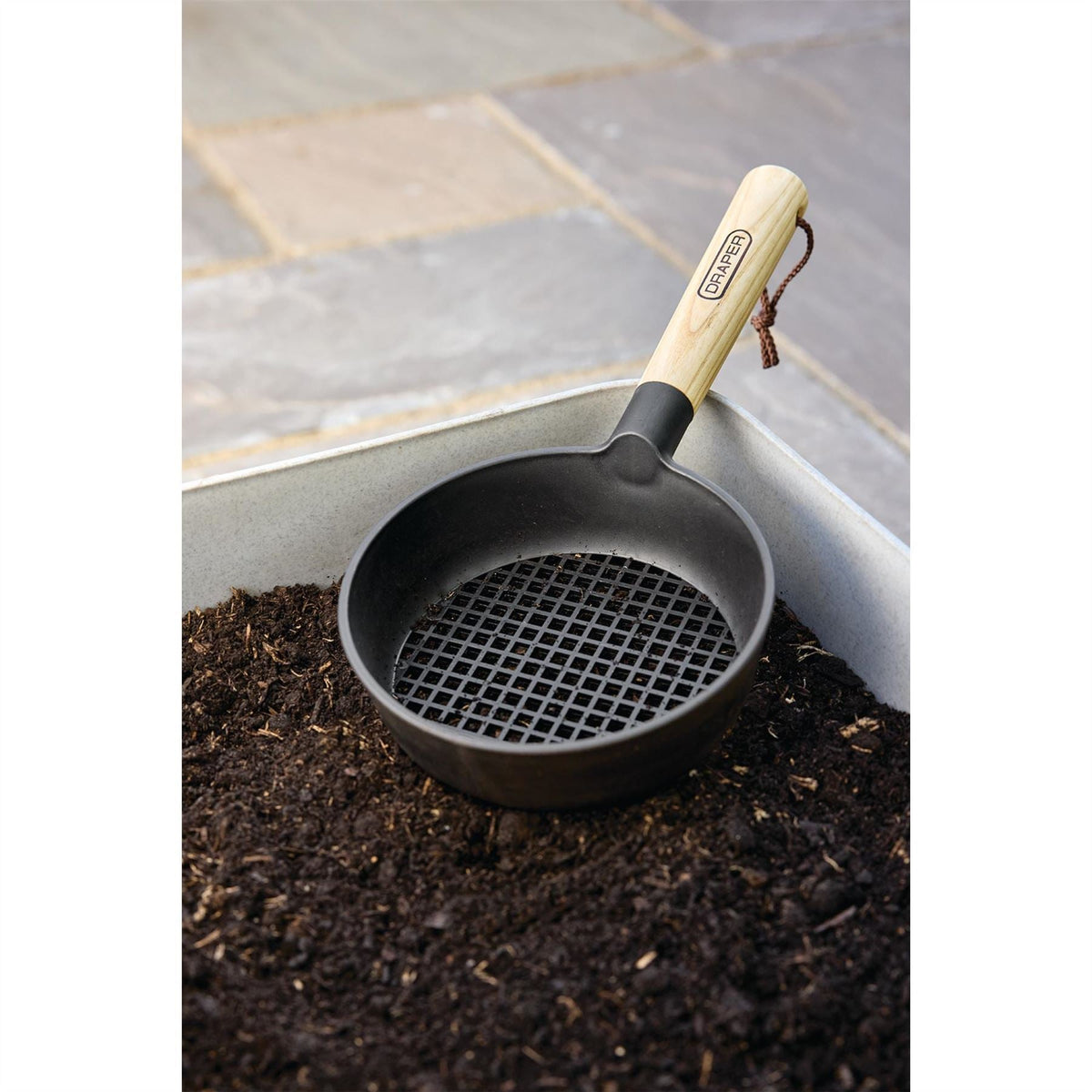 Draper Garden Hand Sieve 30952 White Rose Tools