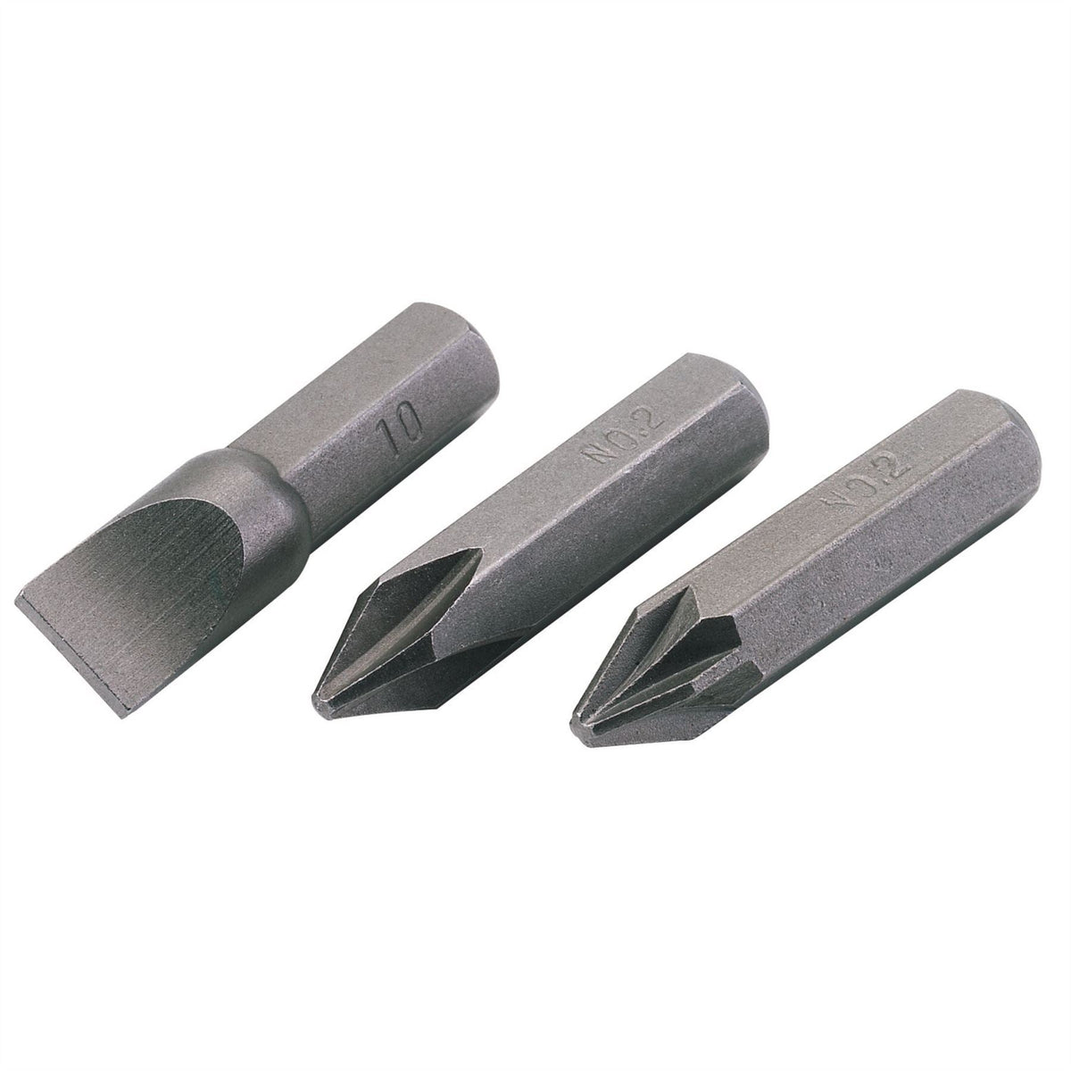 Draper Plain Slot Impact Screwdriver Bit 10mm 30912 White Rose Tools