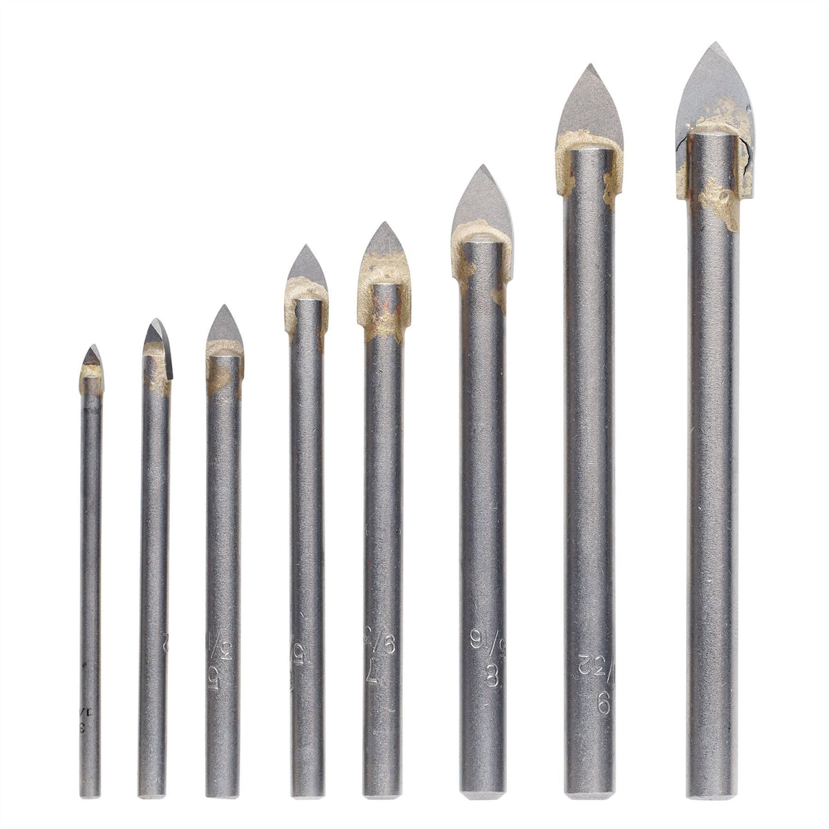 Draper TCT Tile and Glass Drill Bit Set (8 Piece) 48221 White Rose Tools