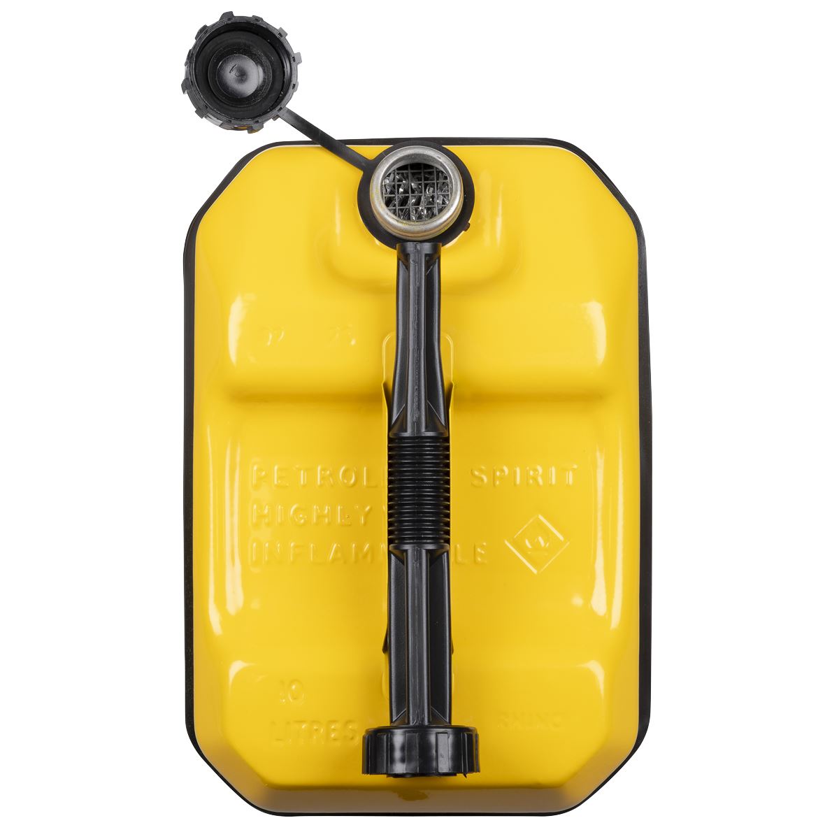 Sealey Explosive-Safe Jerry Can 10L - Yellow White Rose Tools