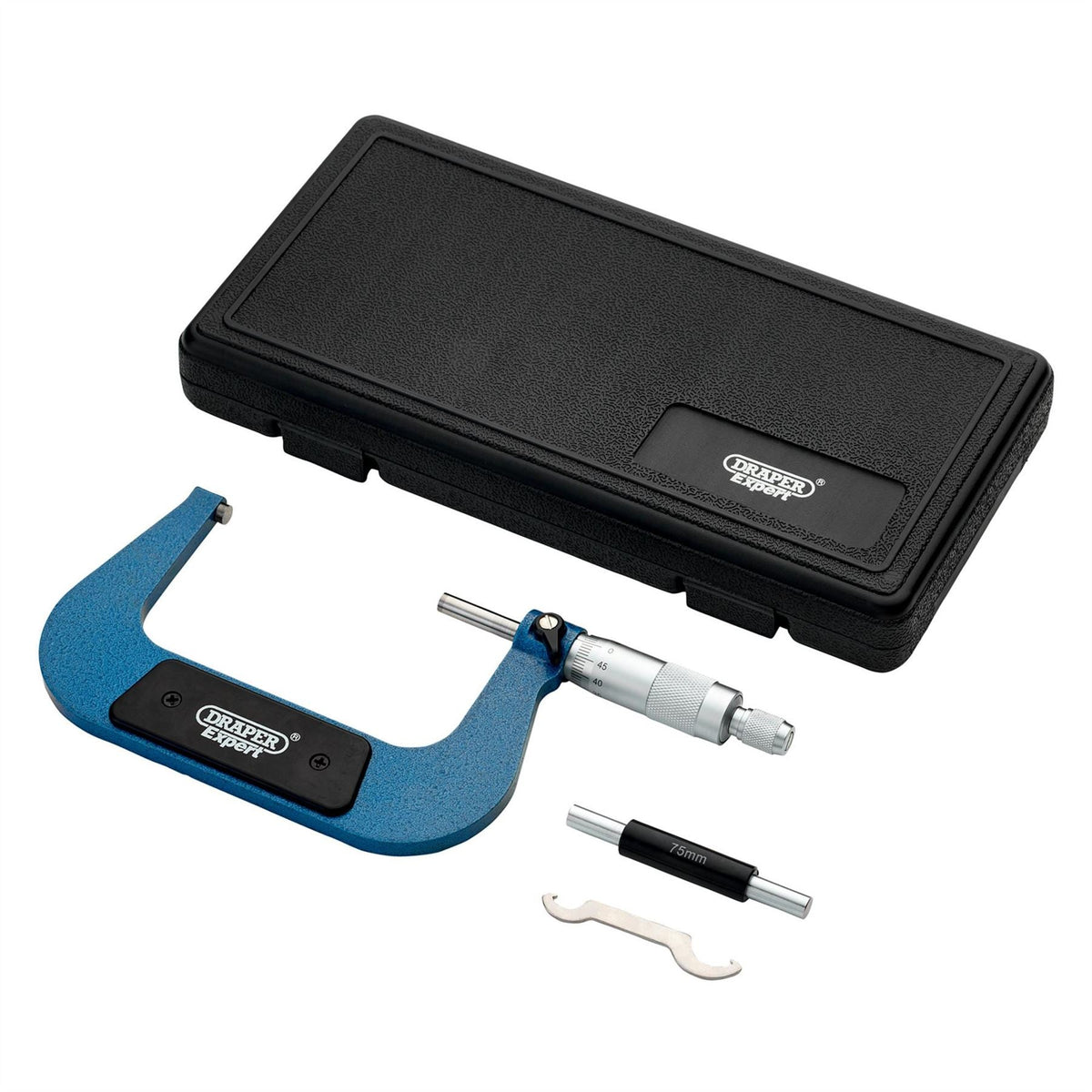 Draper Expert Metric External Micrometer 75 - 100mm 46606 White Rose Tools