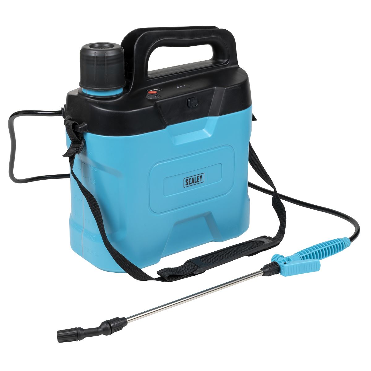 Sealey Rechargeable Electric Pressure Sprayer 8L White Rose Tools