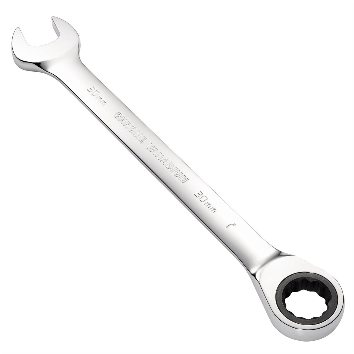 Draper Metric Ratcheting Combination Spanner 30mm 31026 White Rose Tools