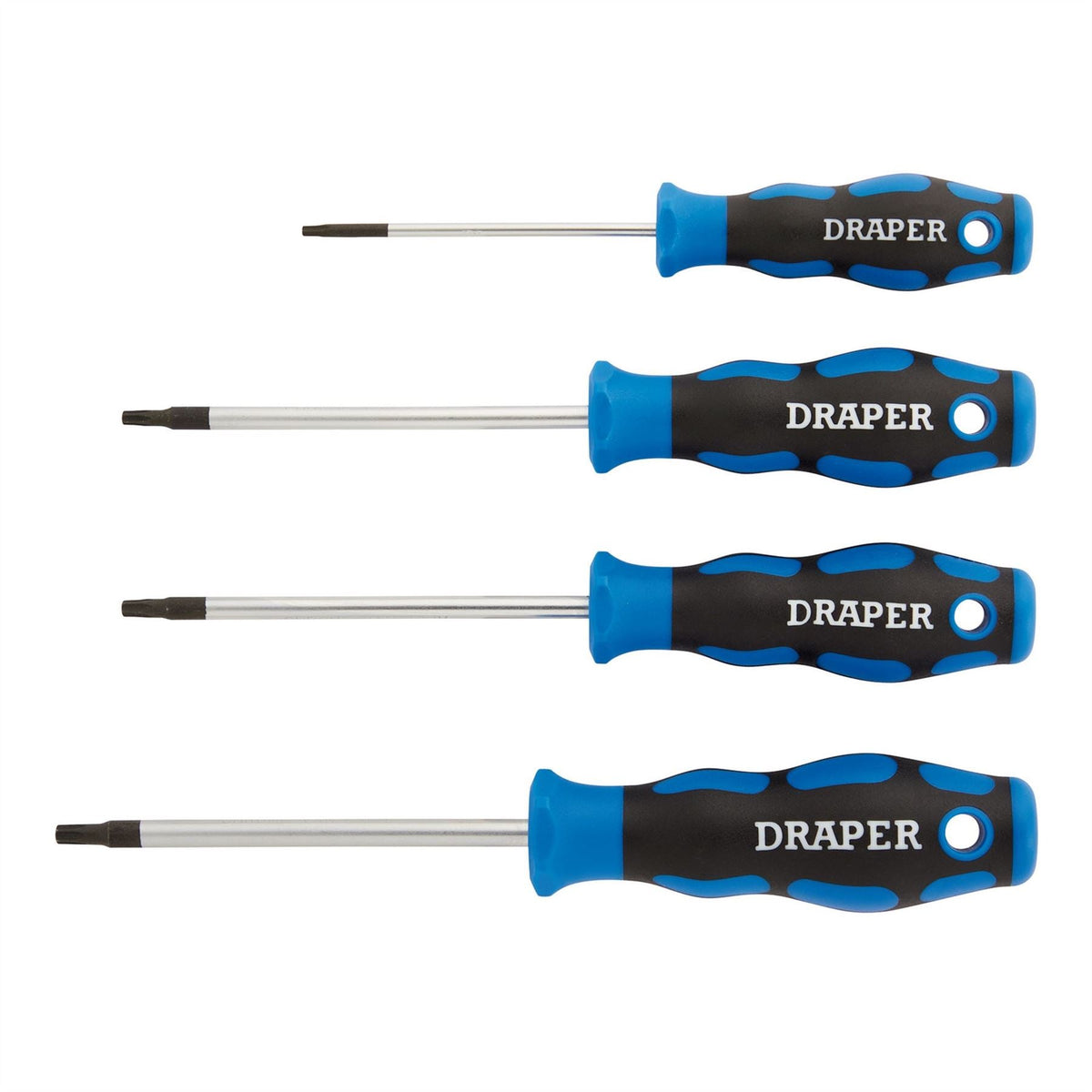 Draper TX-STAR® Soft Grip Screwdriver Set (4 Piece) 36851 White Rose Tools