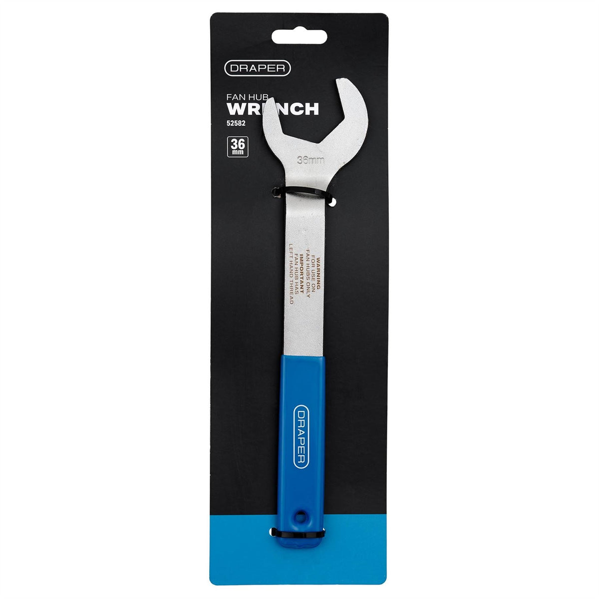 Draper Ford and GM Thermo Viscous Fan Nut Wrench 36mm 52582 White Rose Tools
