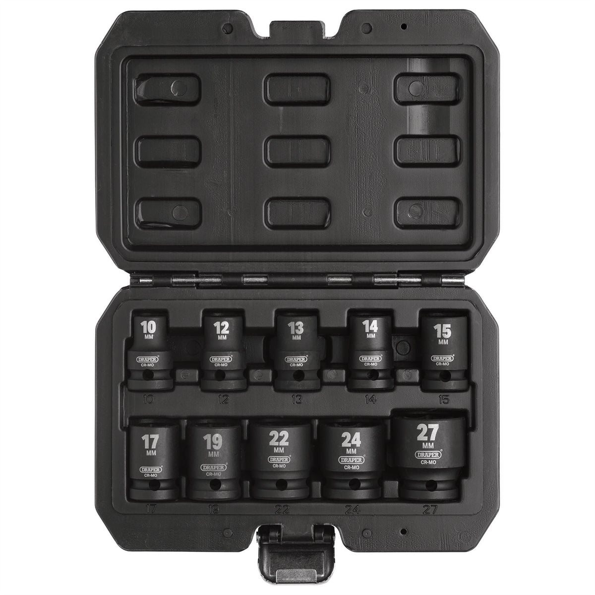 Draper HI-TORQ® Metric Impact Socket Set 1/2" Sq. Dr. (10 Piece) 83092 White Rose Tools
