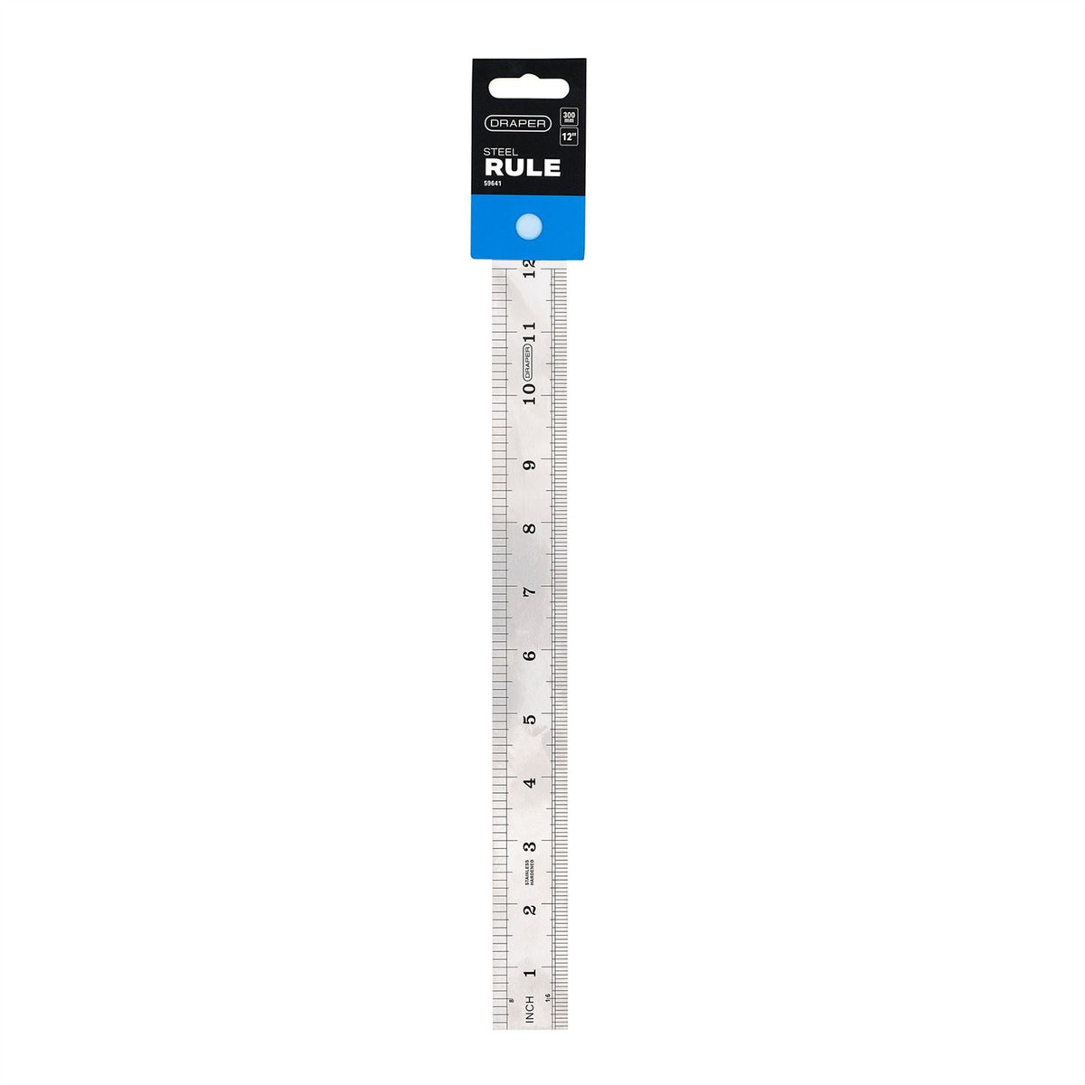 Draper Steel Rule 300mm/12" 59641 White Rose Tools