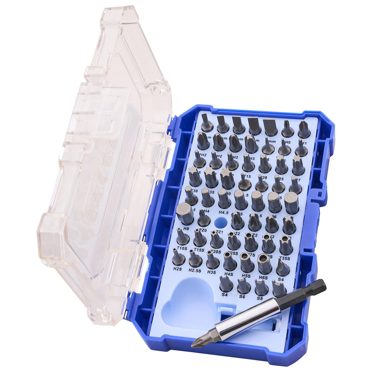 Faithfull 61 Piece Chrome Vanadium Security Bit Set FAISBSET61 White Rose Tools