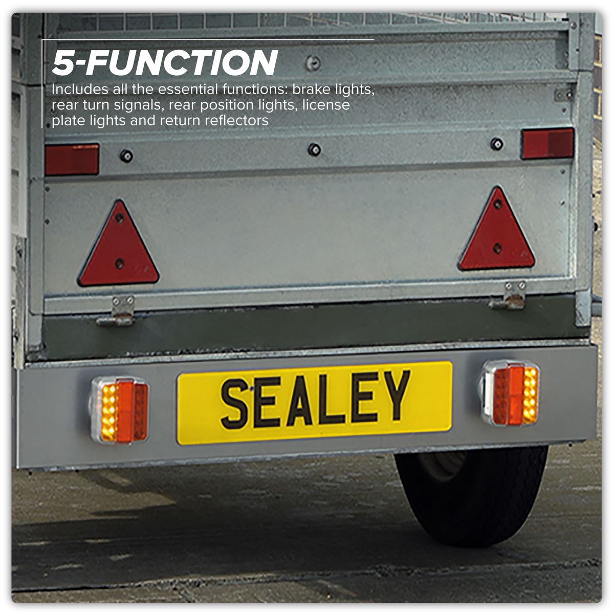 Sealey 13-Pin Wireless SMD LED Trailer Light Set 2pc