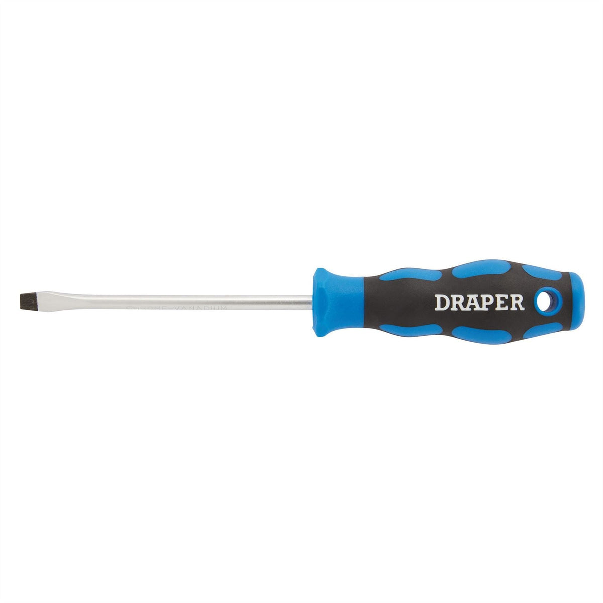 Draper Soft Grip Plain Slot Screwdriver 5 x 100mm 48922 White Rose Tools