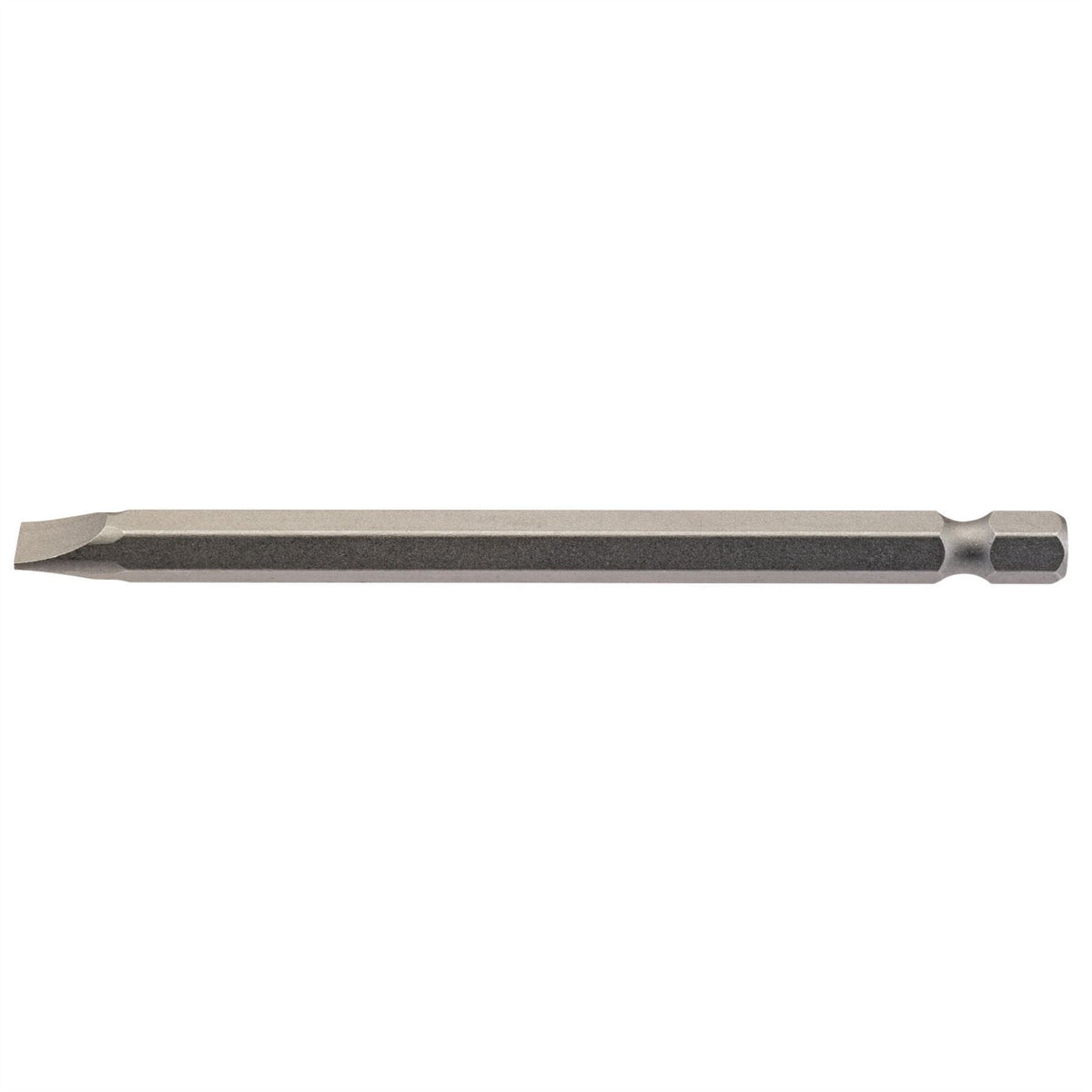 Draper Plain Slot Insert Bit 6.5mm 1/4" Hex 100mm Long (Pack of 1) 64351 White Rose Tools